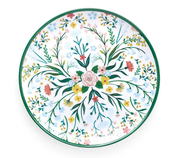 Floral plate set