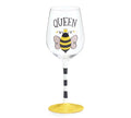 Queen bee wine glass